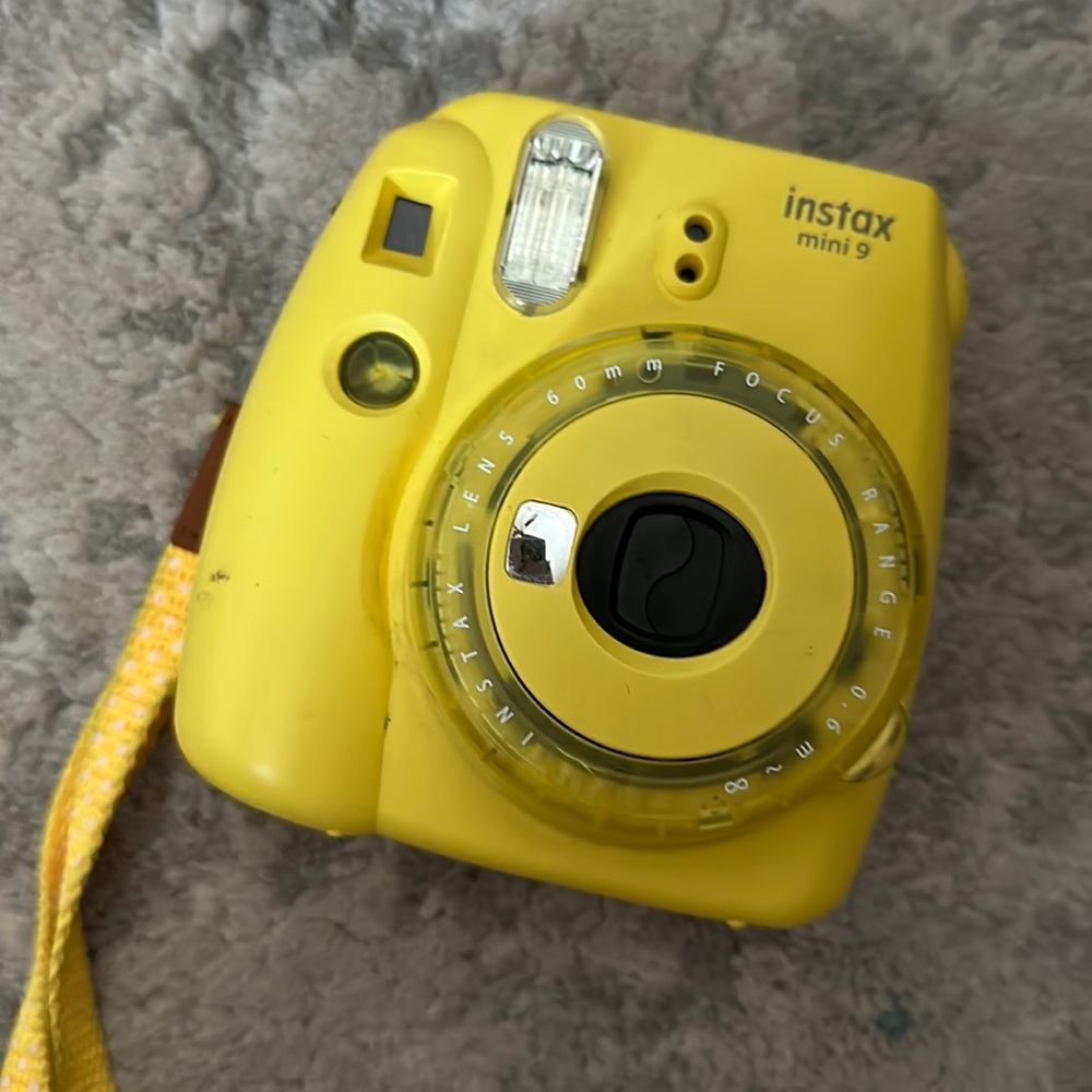 Yellow Fuji film camera
